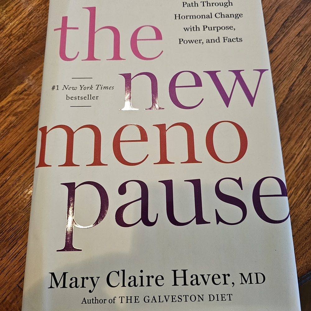 The New Menopause by Mary Claire Haver - Red and Purple Text Cover